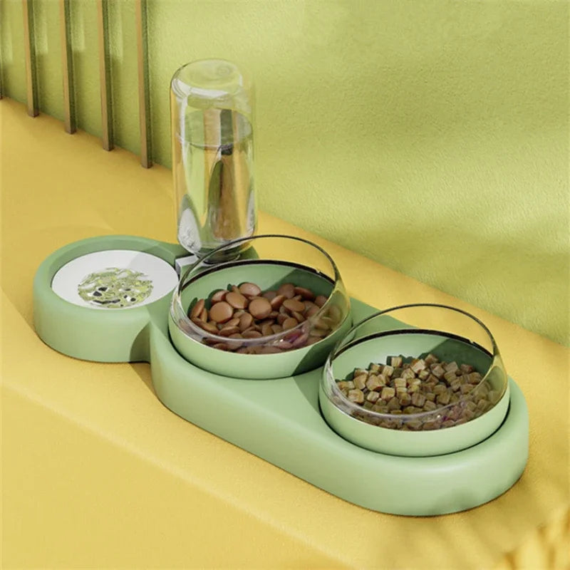 3-Bowl Automatic Pet Feeder & Water Dispenser | Cats & Dogs Automatic Pet Feeder Axl