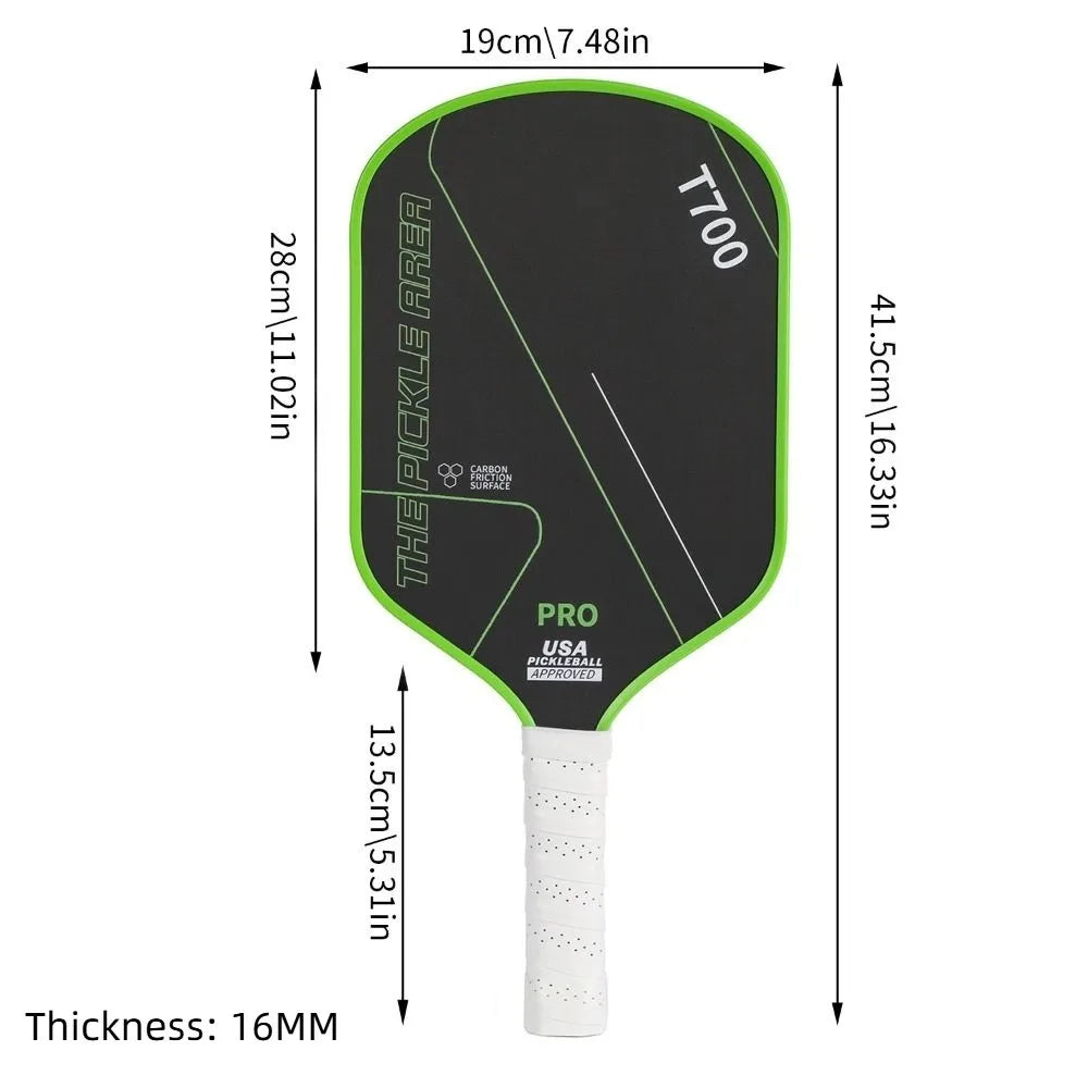 T700 Carbon Fiber Pickleball Paddle 16MM | USAPA Approved Set Pickleball Paddle Axl