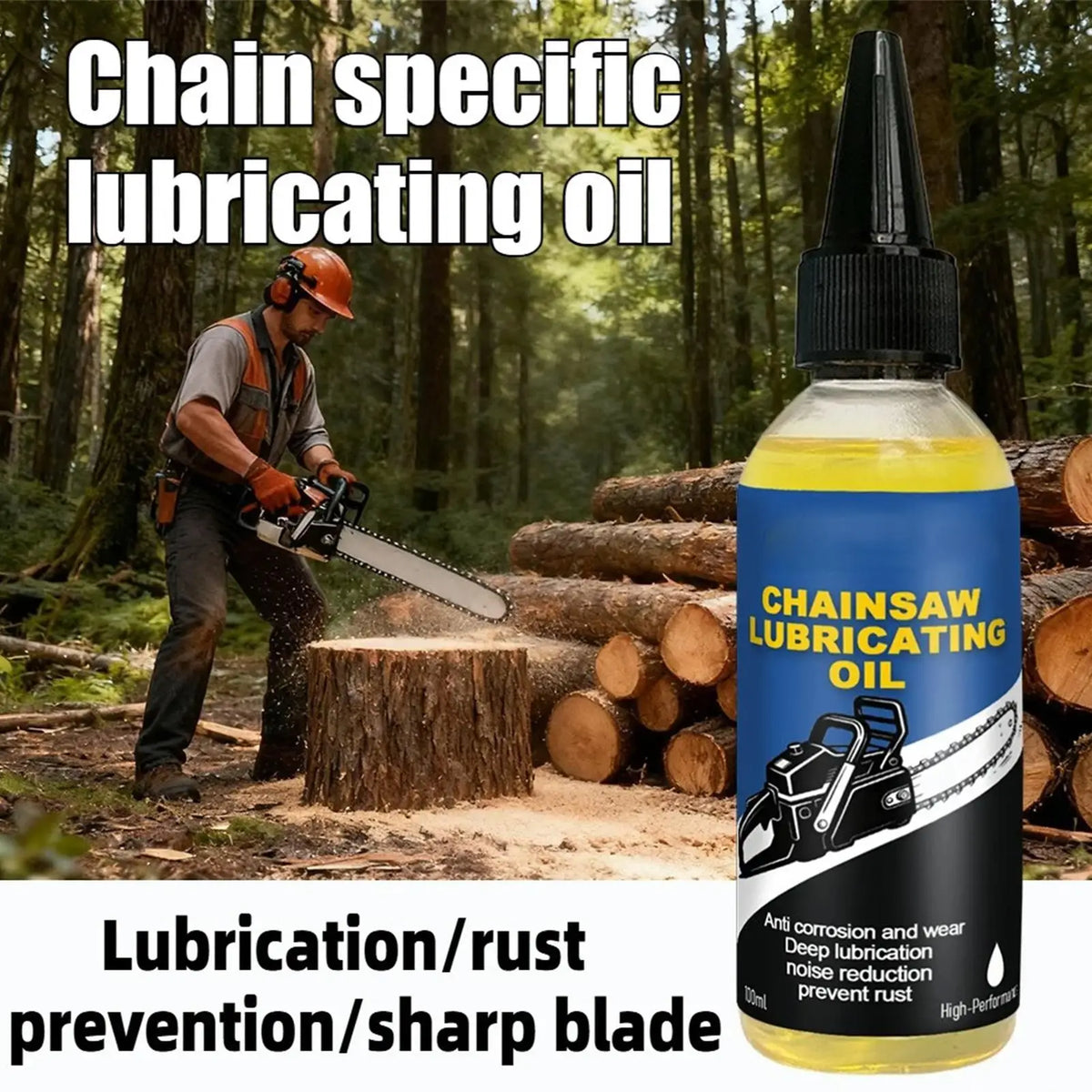 Chainsaw & Chain Lube Oil – Anti-Rust Lubricant 100ml Chain Lubricant Oil Axl
