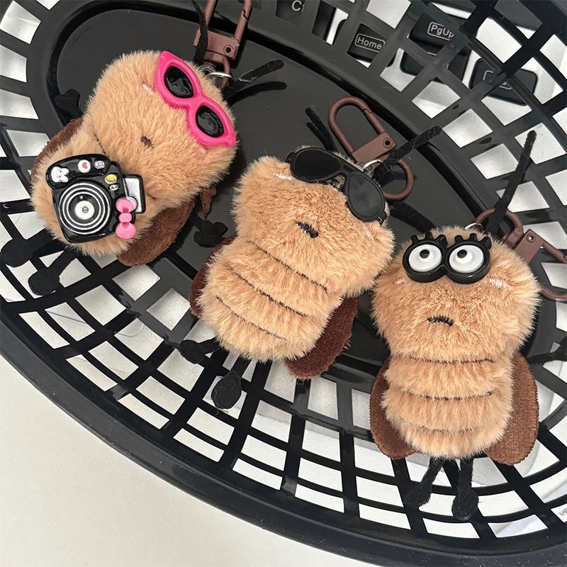 Cockroach Plush Keychain – Cute Stuffed Animal Bag Pendant Plush Keychain Axl