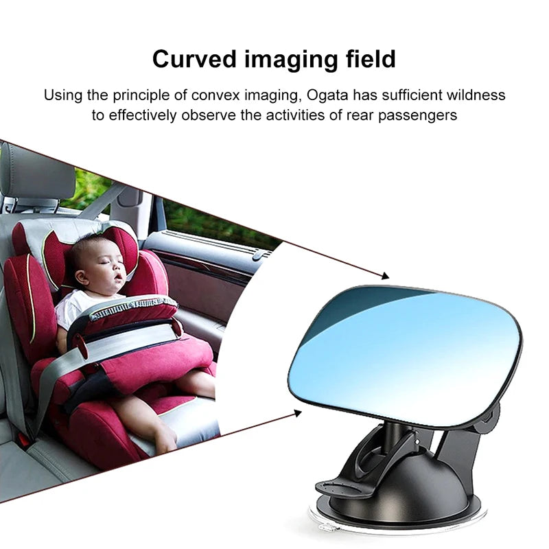 2-in-1 Baby Car Mirror – Wide Angle Convex Rearview Safety Baby Car Mirror Axl