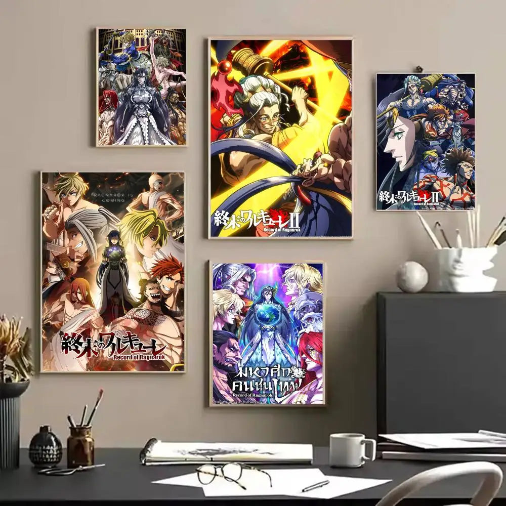 Record of Ragnarok Anime Canvas Wall Art – Unframed Poster Canvas Wall Art Axl