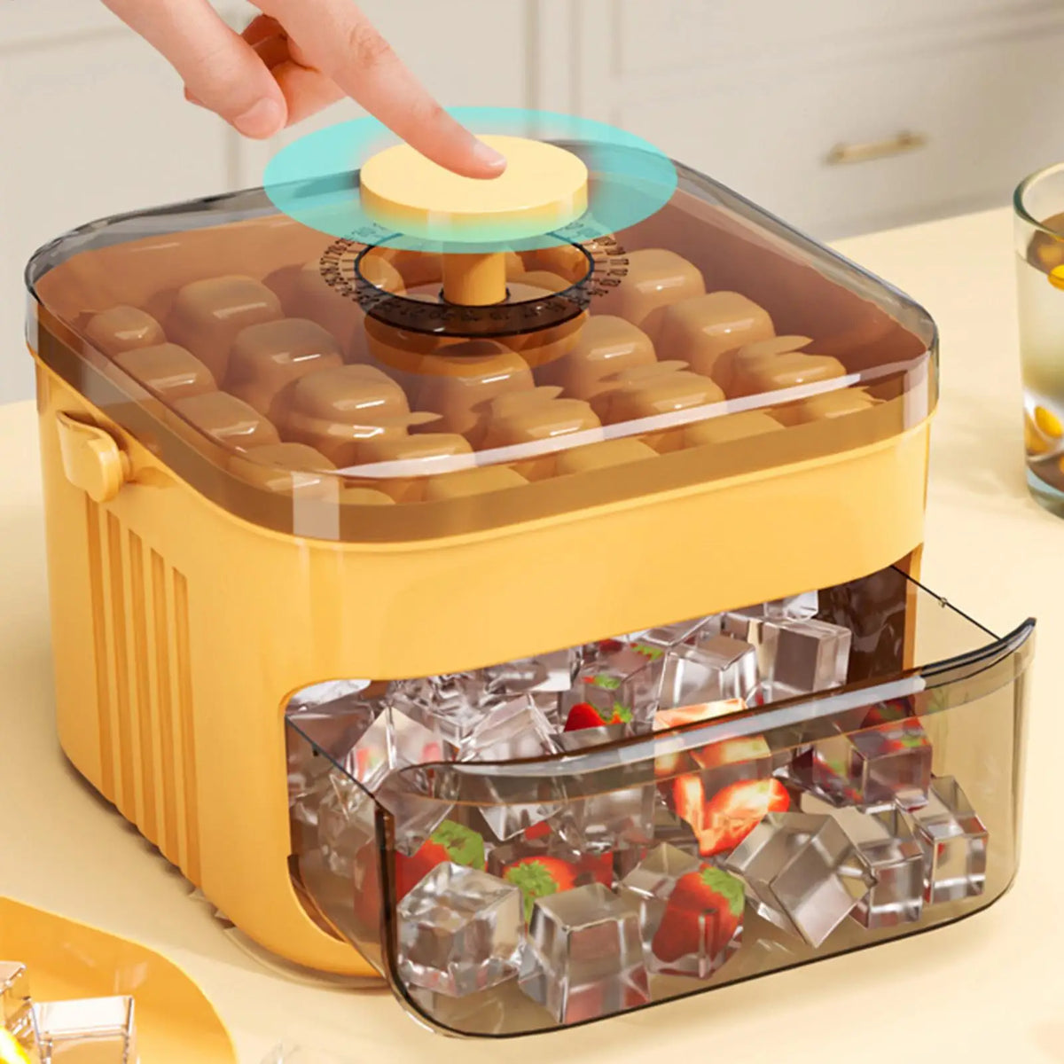 50-Grid Ice Cube Tray – Easy Release Reusable Ice Maker Mold Ice Cube Tray Axl
