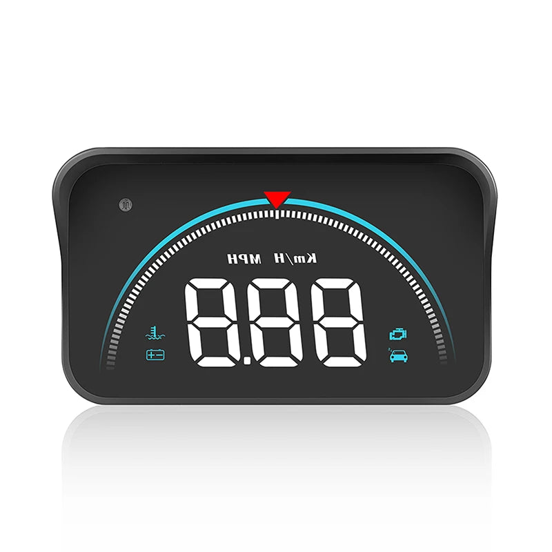 M8 OBD2 Car HUD Head Up Display | Speed & Temp Monitor Car Head Up Display Axl one size Black