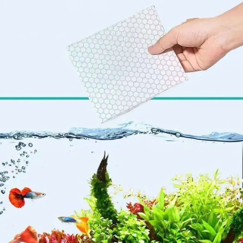 50-Pack Aquarium Filter Paper – Non-Woven Water Purification Pads Aquarium Filter Media Axl