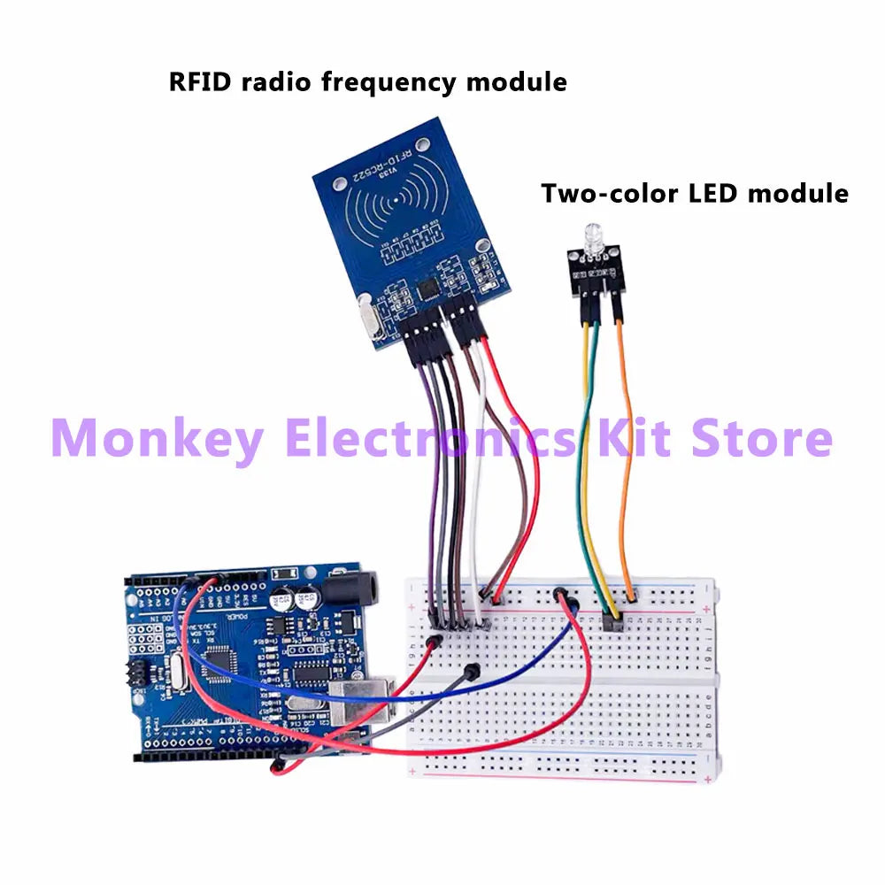RFID IoT Learning Kit – R3 Development Board & Stepper Motor Electronics Learning Kit Axl