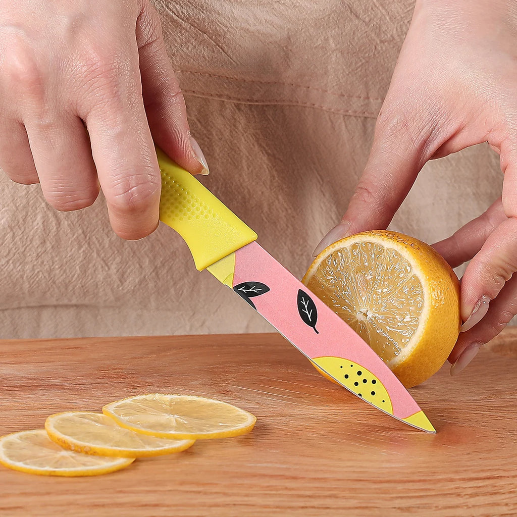 3-Piece Colorful Stainless Steel Kitchen Knife Set Kitchen Knife Set Axl