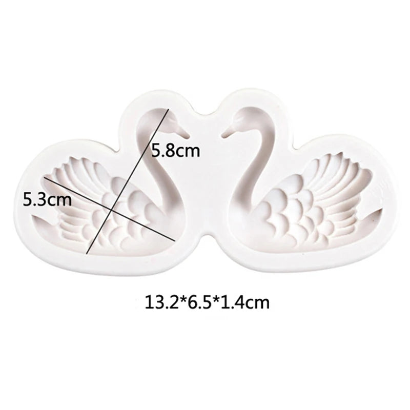 Swan Silicone Mold – Chocolate, Cake Decorating & DIY Crafts Silicone Baking Mold Axl one size