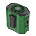 Rechargeable Waist Clip Fan – 100-Speed Wearable Neck & Belt Fan Wearable Clip Fan Axl Green