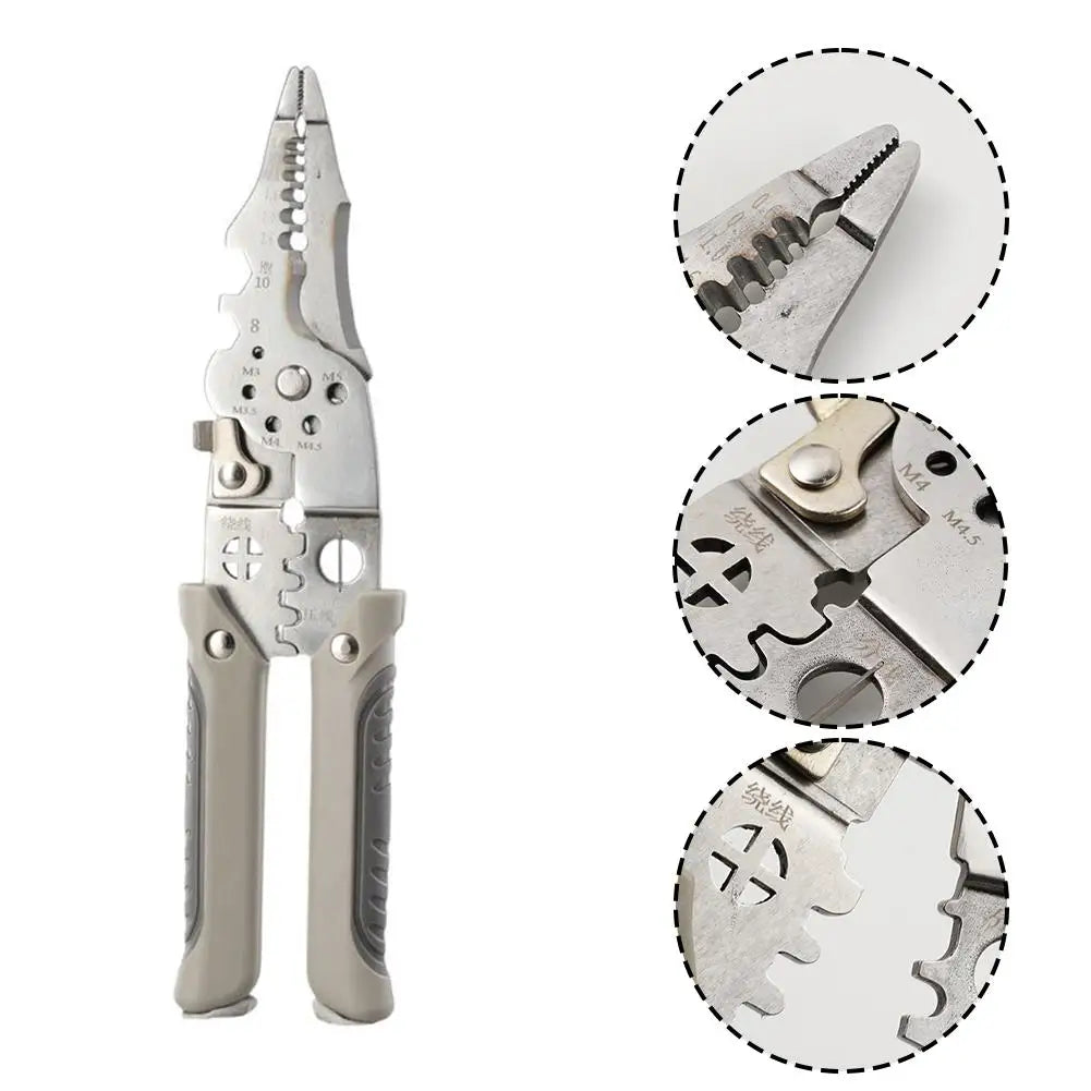 KITPIPI Wire Stripping Pliers – Multifunctional Electrician Tool Wire Stripping Pliers Axl