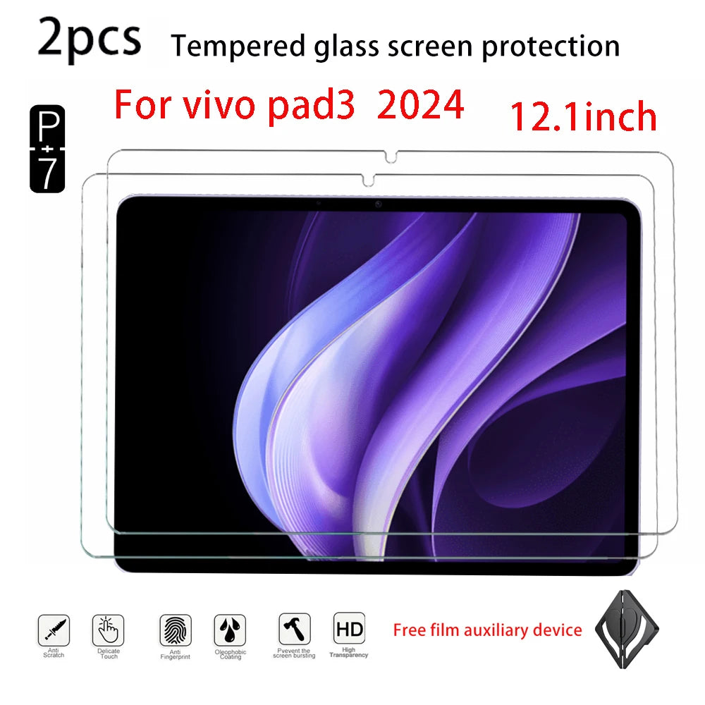 2-Pack Tempered Glass Screen Protector – VIVO Pad 2, Pad 3 & iQOO Pad Tablet Screen Protector Axl for VIVOPAD3