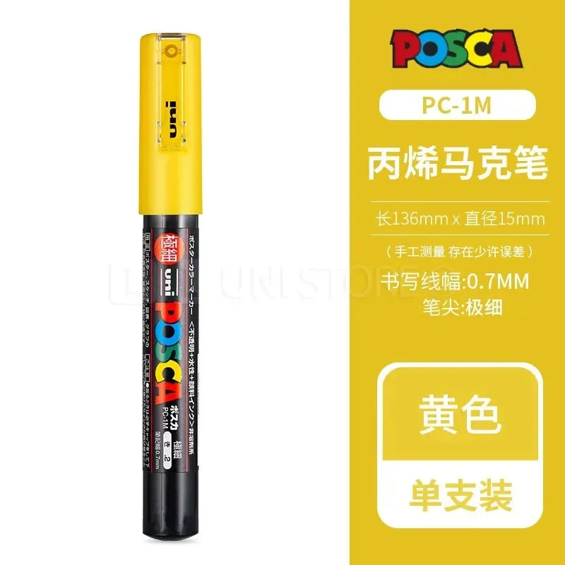 Uni POSCA Acrylic Paint Markers PC-1M 3M 5M – Multi-Colour