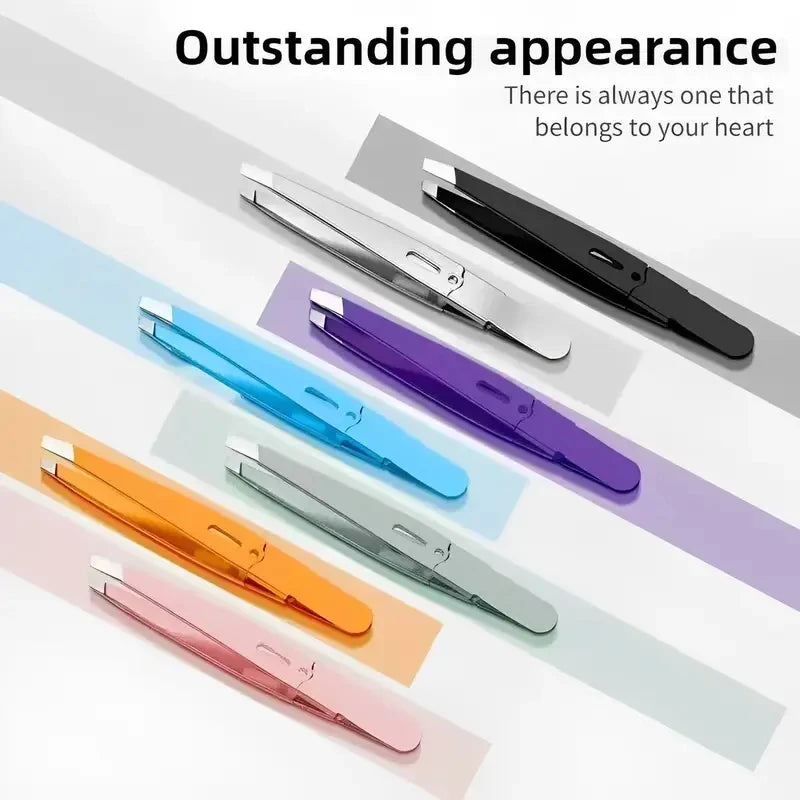 Stainless Steel Eyelash & Eyebrow Tweezer Set | Makeup Tool Makeup Tweezer Set Axl