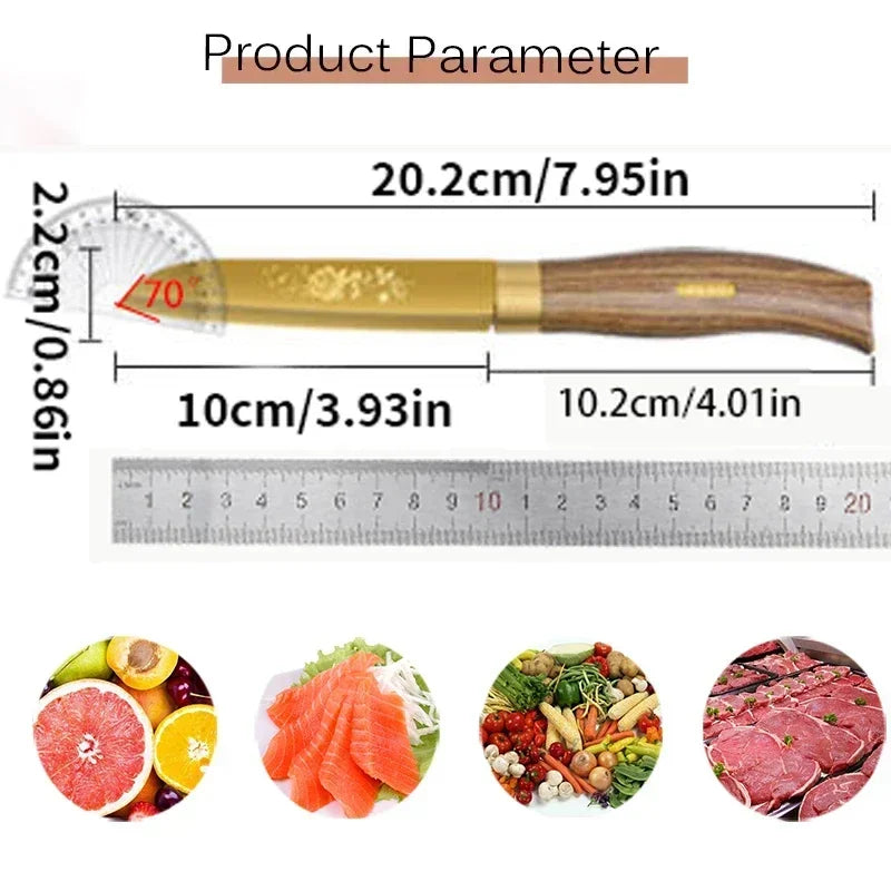 3-Piece Stainless Steel Paring Knife & Peeler Set | Kitchen Paring Knife Set Axl
