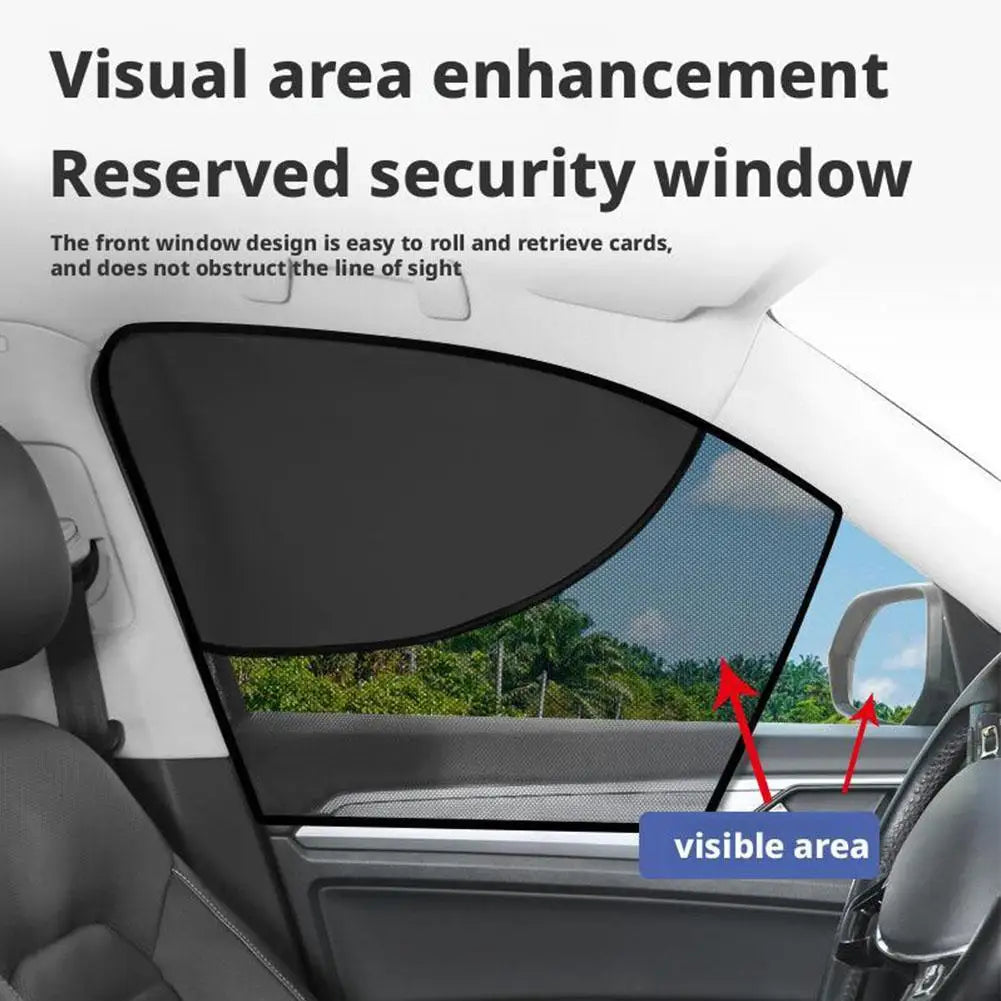 Magnetic Car Window Sunshade – UV-Blocking Mesh Curtain Car Window Sunshade Axl