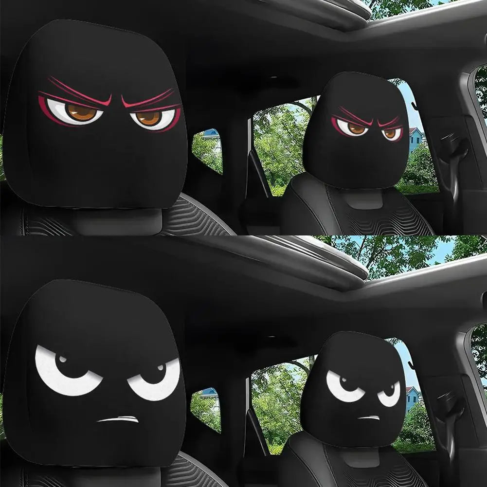 Cartoon Anime Car Headrest Covers – Universal Elastic Fit 2pc Car Headrest Covers Axl