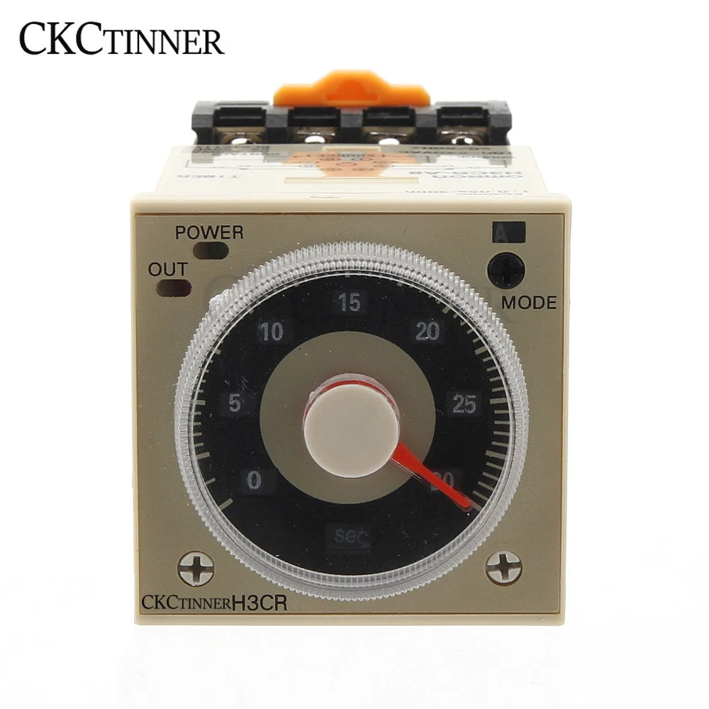 H3CR-A8 Time Relay 24–220VAC/DC | 1.2s–300h 8-Pin Cycle Timer Time Delay Relay Axl