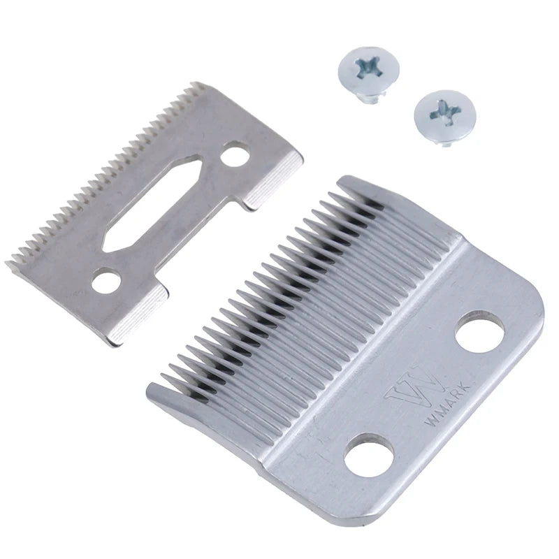 Hair Clipper Replacement Blades – High Carbon Steel Cutter Set Clipper Replacement Blades Axl Silver