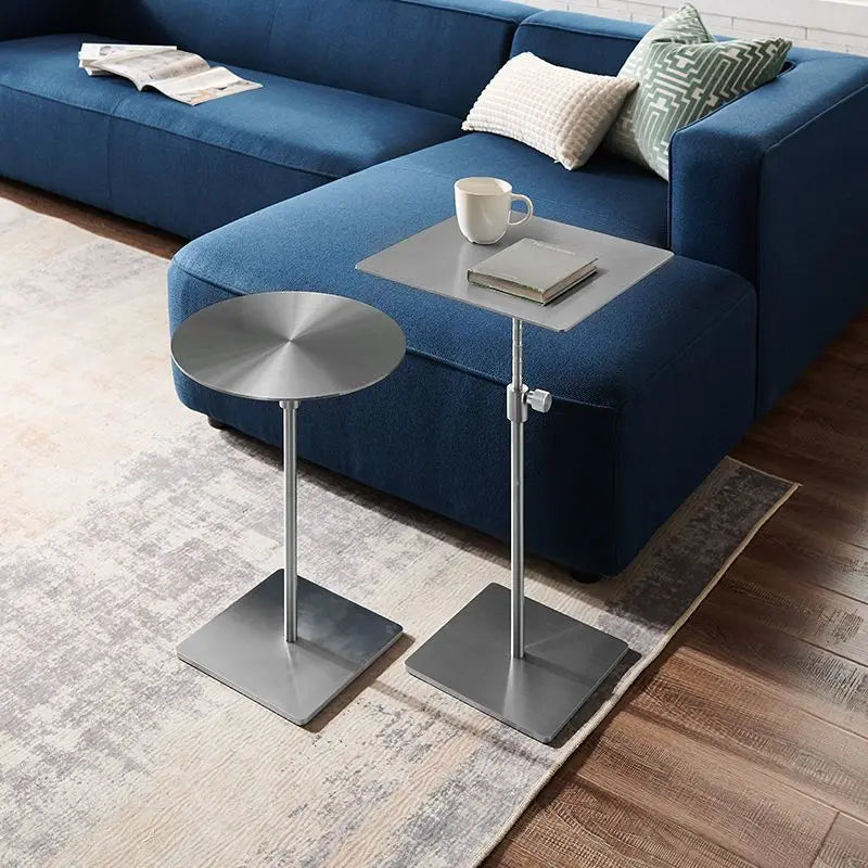 Adjustable Height Round Coffee Table | Modern Stainless Steel Coffee Table Axl