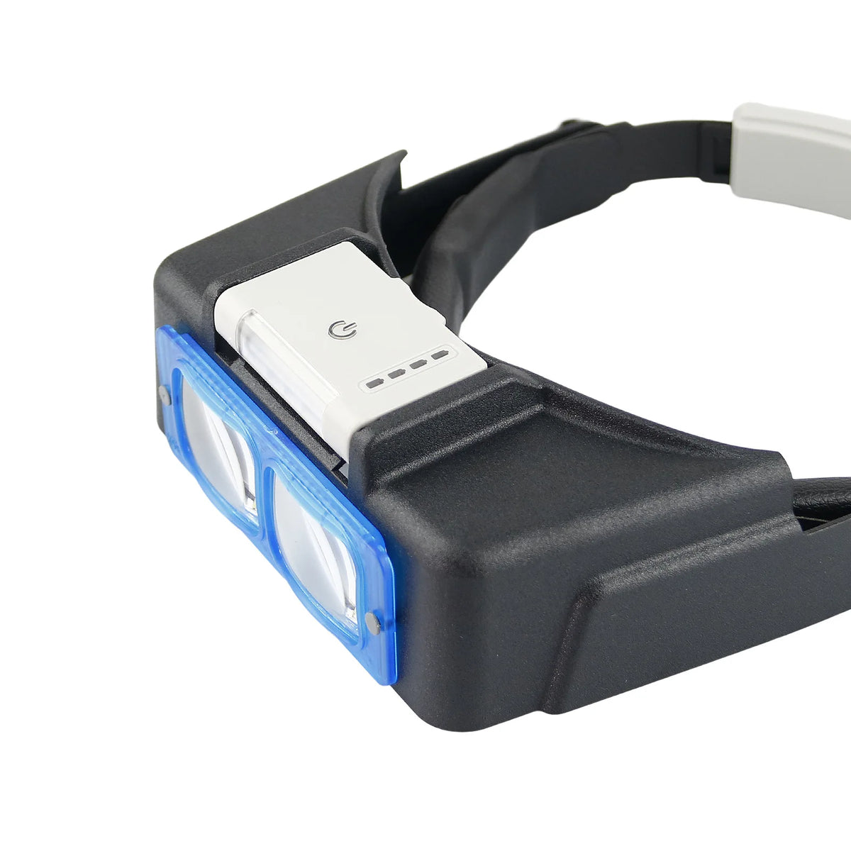 Head Mount Magnifier Glasses 4 LED Light – 1.5X to 3.5X Loupe Magnifier Headband Loupe Axl