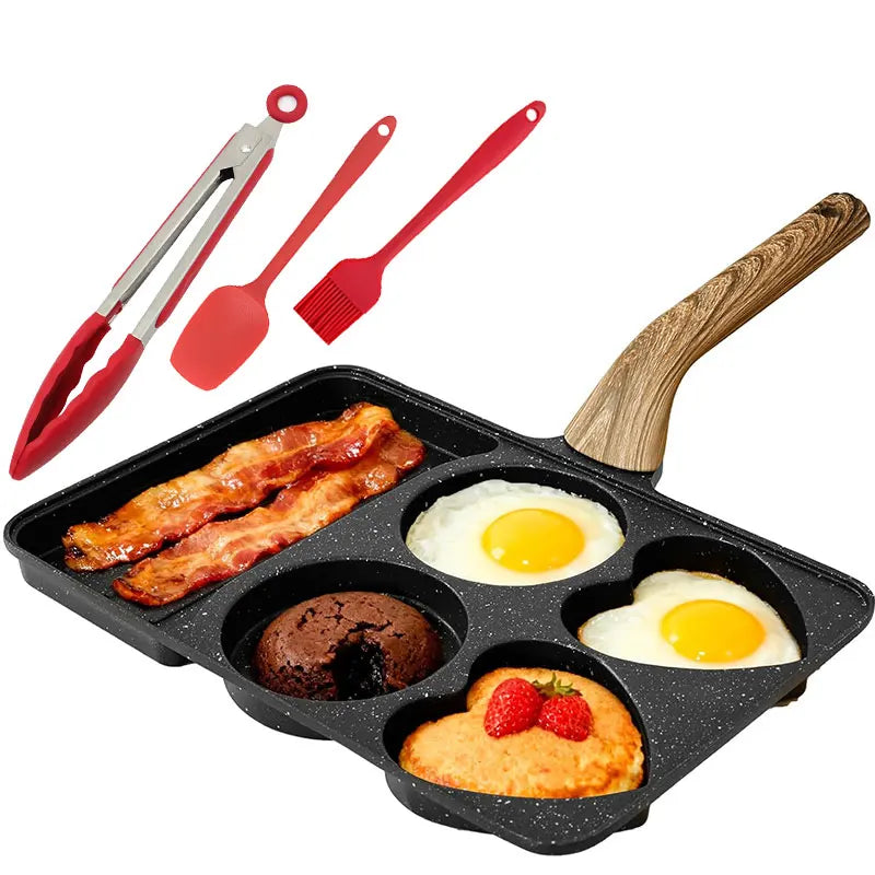 5-in-1 Maifanstone Nonstick Divided Egg & Breakfast Grill Pan Divided Nonstick Pan Axl