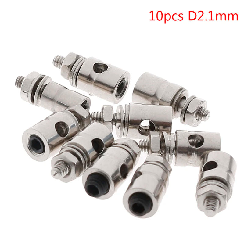 10Pcs RC Airplane Boat Pushrod Linkage Stopper Servo Connectors RC Servo Connector Axl 10pcs D2.1mm