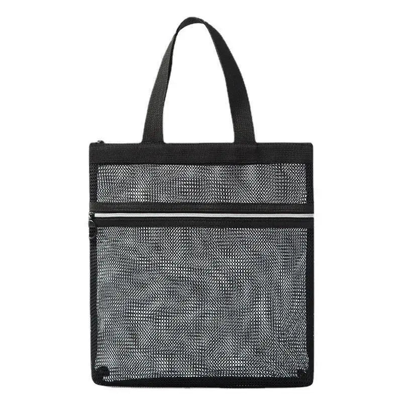 Large Mesh Cosmetic Bag – Zipper Travel Toiletry Makeup Organizer Travel Cosmetic Bag Axl