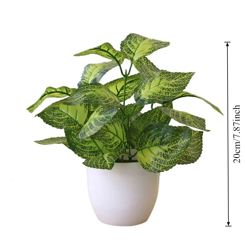 Artificial Potted Flower Bonsai | Plastic Desktop Plant Decor Artificial Flower Bonsai Axl