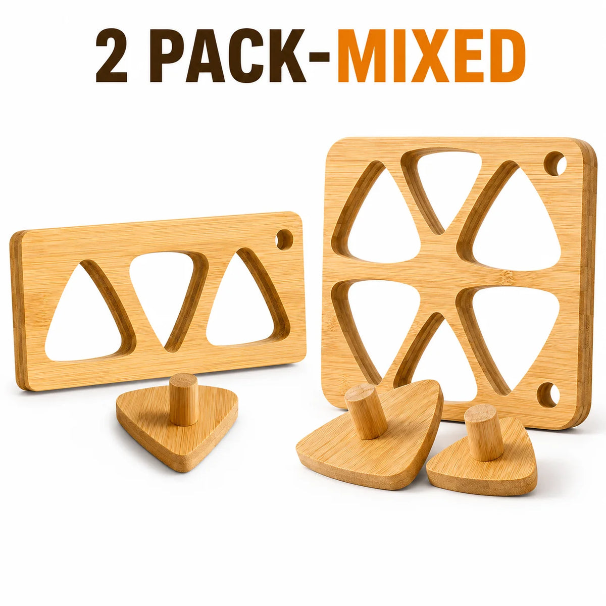 Wooden Onigiri Rice Ball Mold – Triangle Sushi Press Set Rice Ball Mold Axl 2 Pack-Mixed