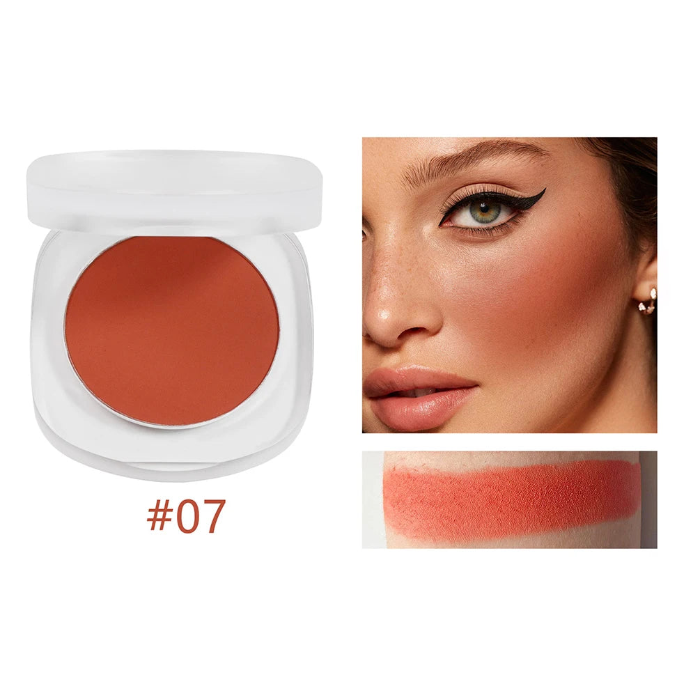 Matte Vegan Blush Powder – Natural Nude Private Label Blusher Blush Powder Axl 07 10pcs with logo