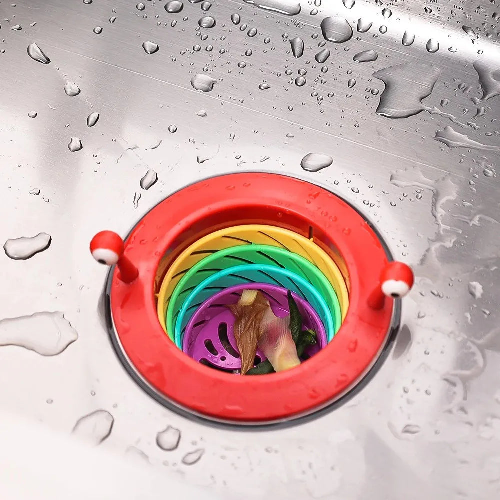 Little Monster Rainbow Sink Strainer – Anti-Clog Drain Filter Sink Drain Strainer Axl