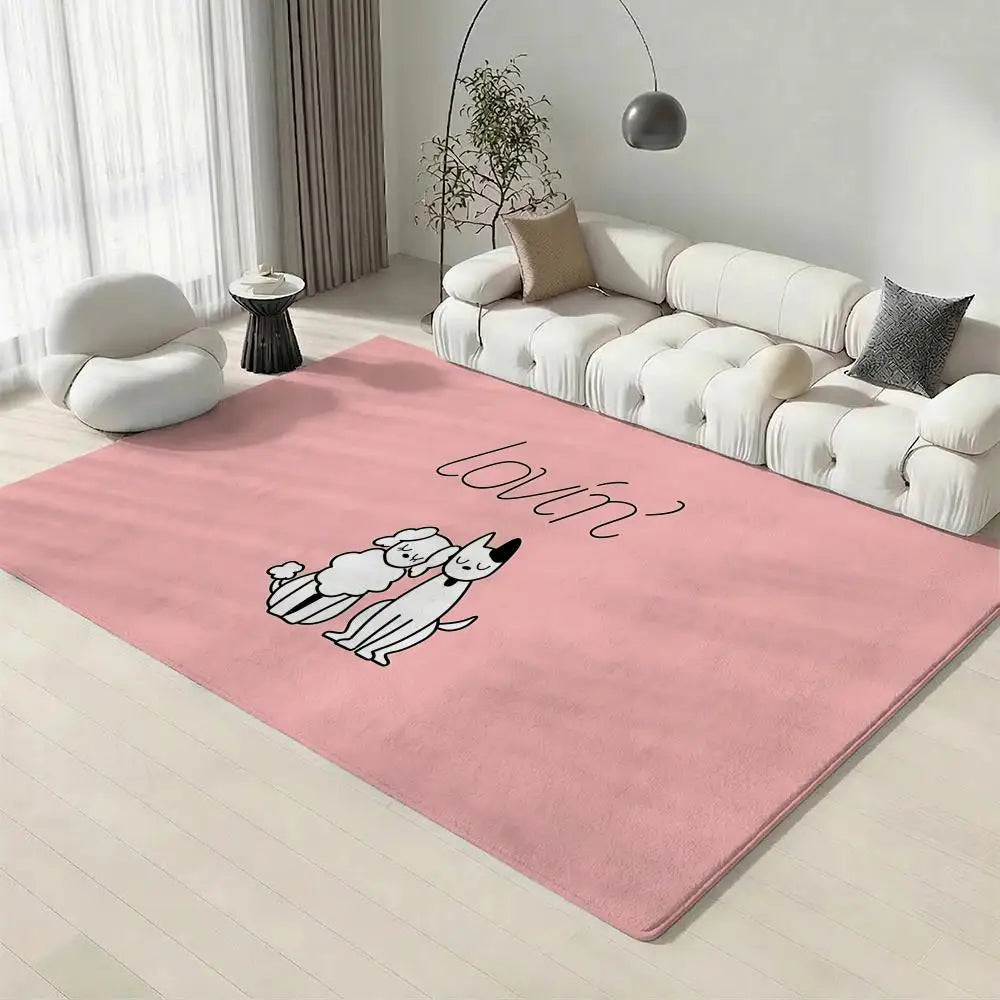 Mrs. GREEN APPLE Flannel Floor Mat – Non-Slip Indoor Rug Flannel Floor Mat Axl