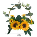Sunflower Metal Wreath Iron Wall Décor – Home & Garden Metal Wall Wreath Axl R