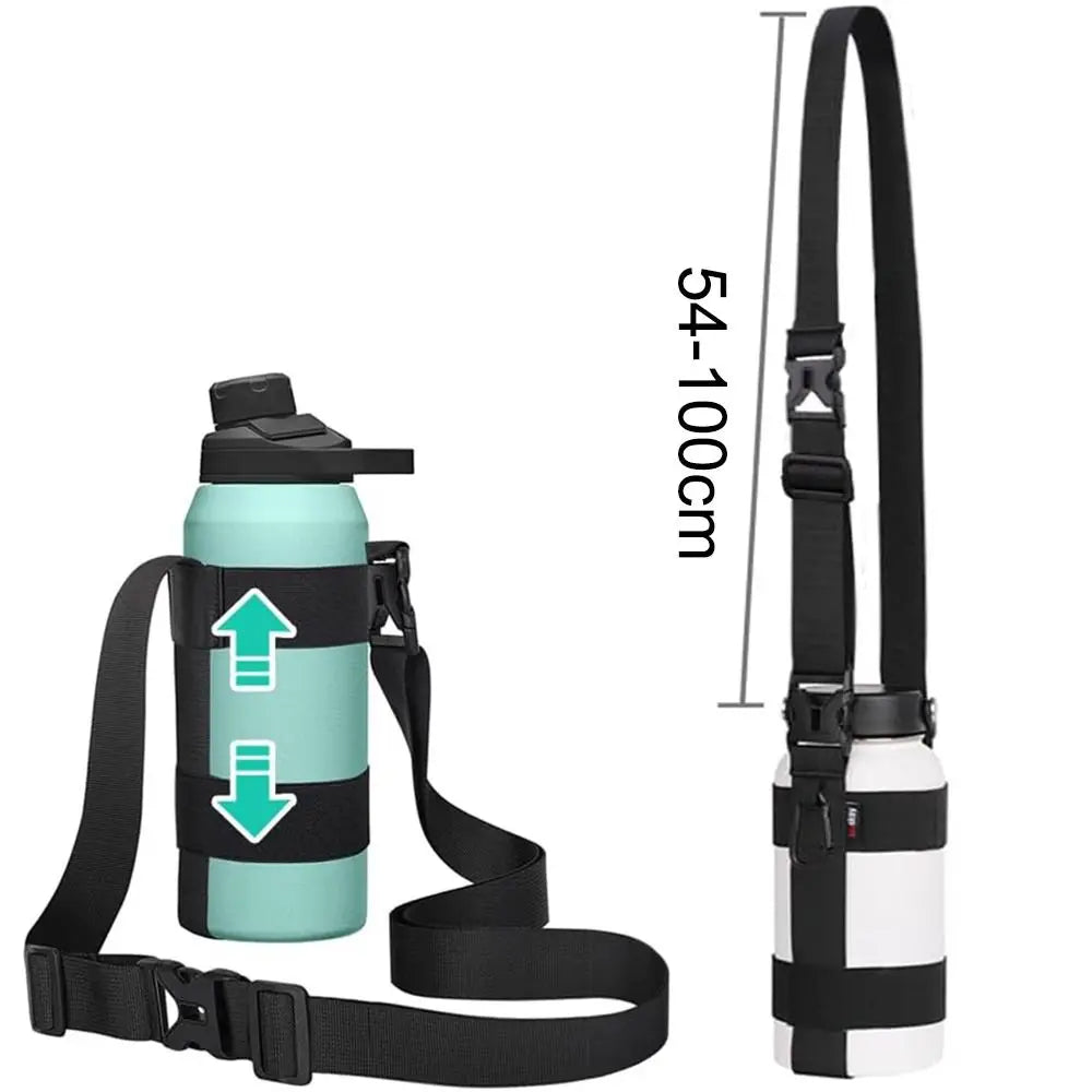 Universal Water Bottle Carrier Sling – Adjustable Shoulder Strap Bottle Carrier Sling Axl