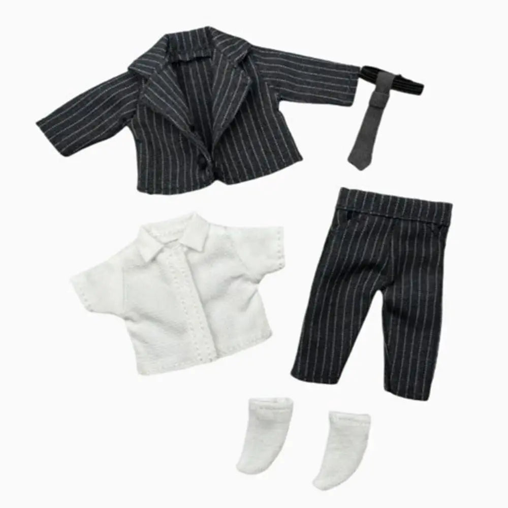 OB11 BJD 1/12 Doll Clothes – Shirt, Vest, Pants, Socks Set Doll Clothing Set Axl