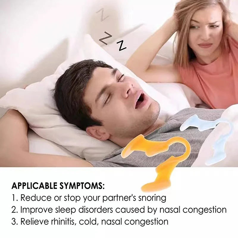 Silicone Nasal Dilator Nose Clip 2-Pack – Better Sleep Aid Nasal Dilator Clip Axl