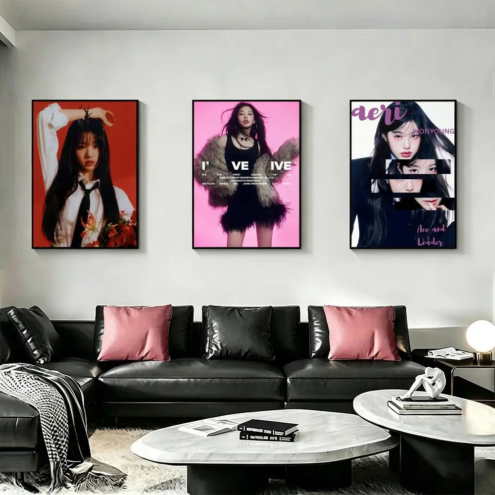 Wonyoung Kpop HD Poster – Waterproof Sticky Wall Art Decor Wall Art Poster Axl