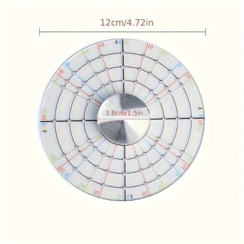 Acrylic Rotary Pottery Trimming Disc – Circle Divider Tool Pottery Trimming Tool Axl