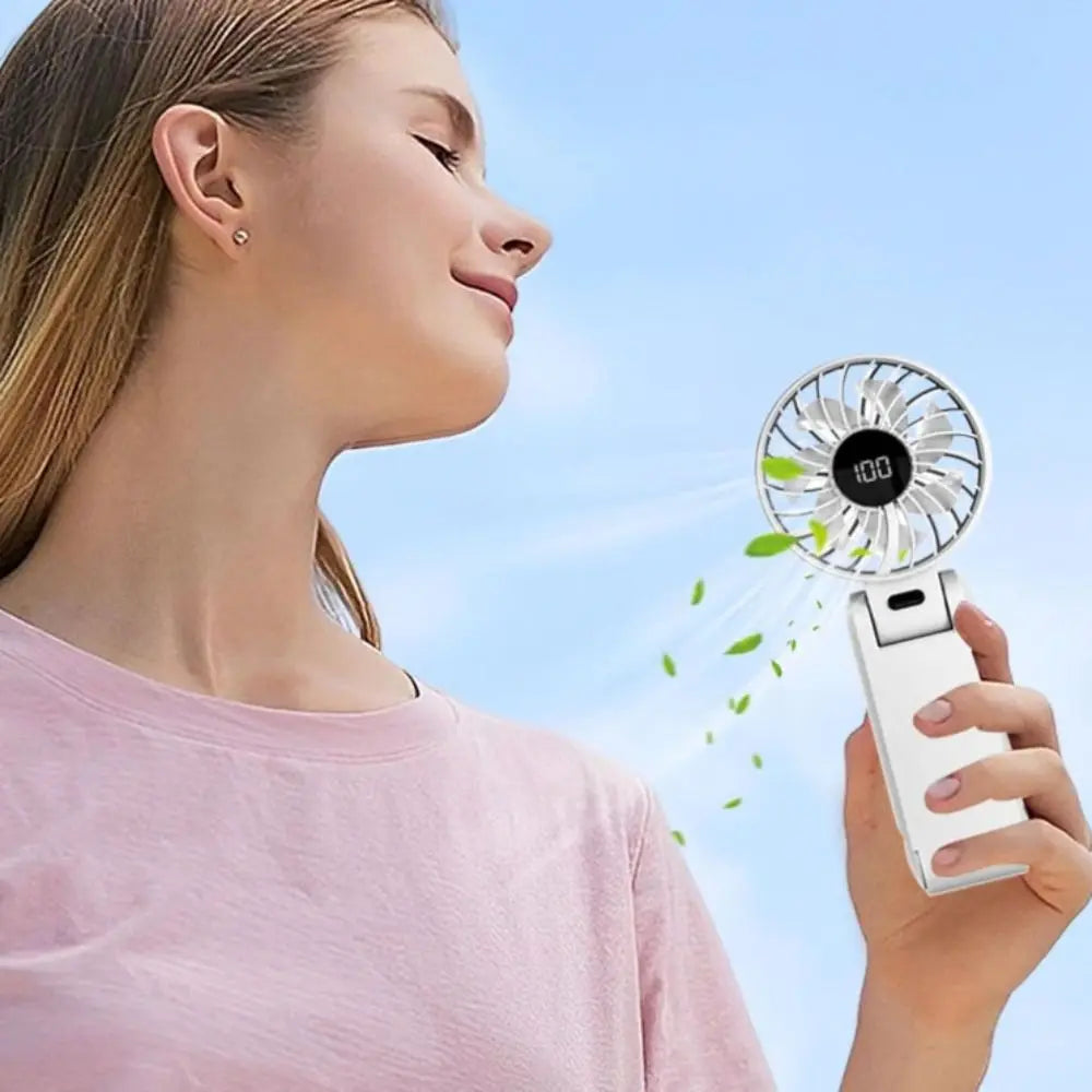 5-Speed USB Rechargeable Neck Hanging Portable Fan | Silent Neck Hanging Fan Axl