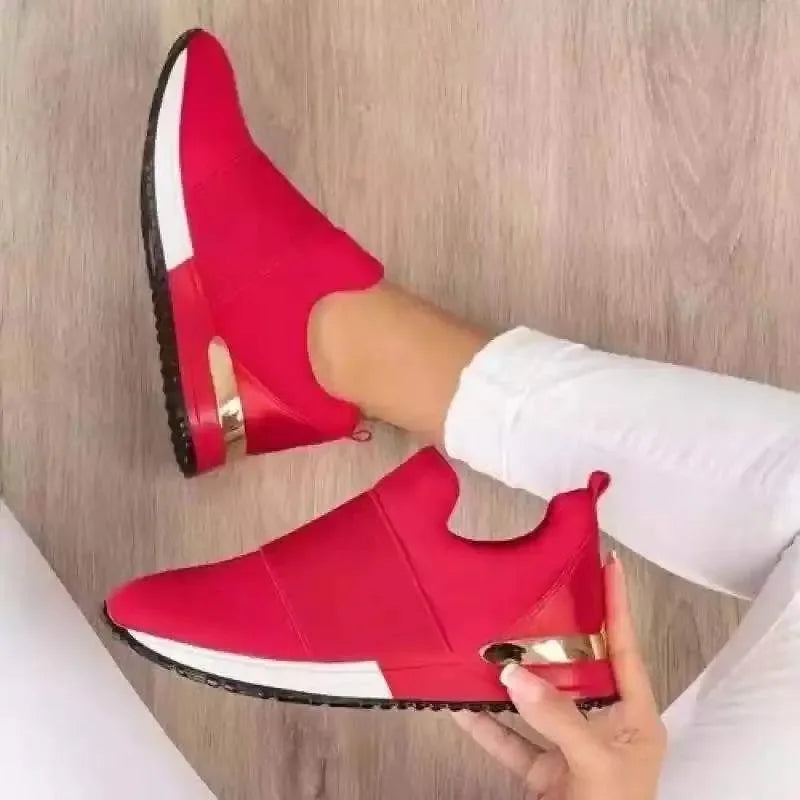Women's Breathable Mesh Slip-On Sneakers | Casual Vulcanize Slip-On Sneakers Axl
