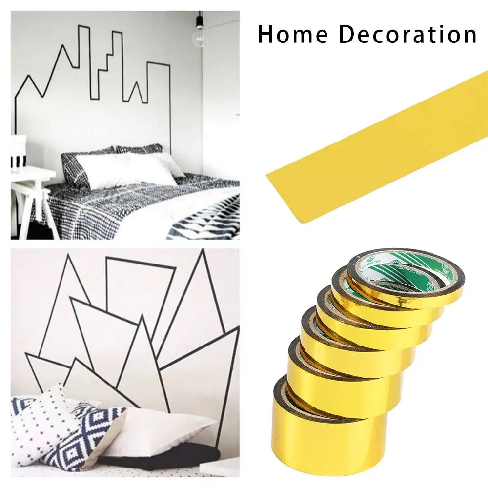 Laser Gold Decorative Paper Tape – DIY Craft Washi Tape Decorative Craft Tape Axl