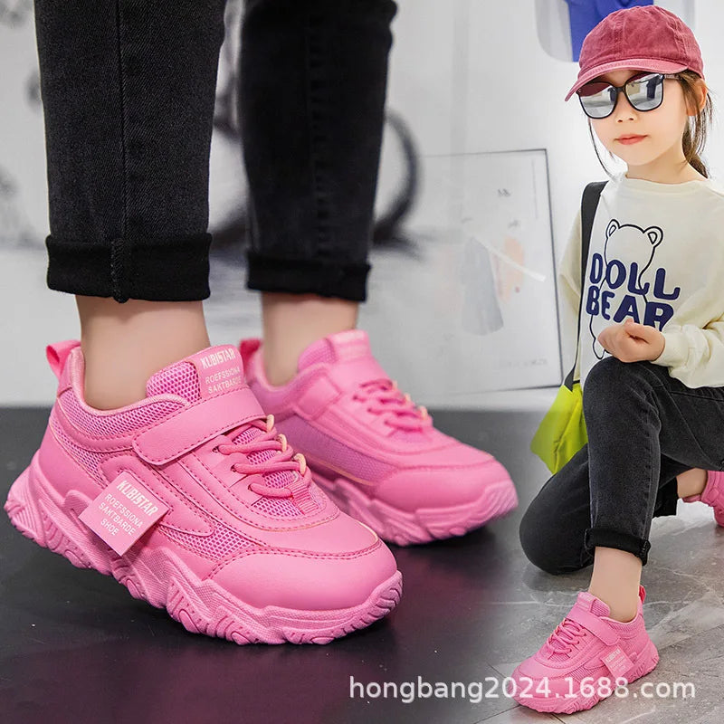 Girls Non-Slip Hook & Loop Kids Sneakers | EU 35–43 Kids Sports Sneakers Axl