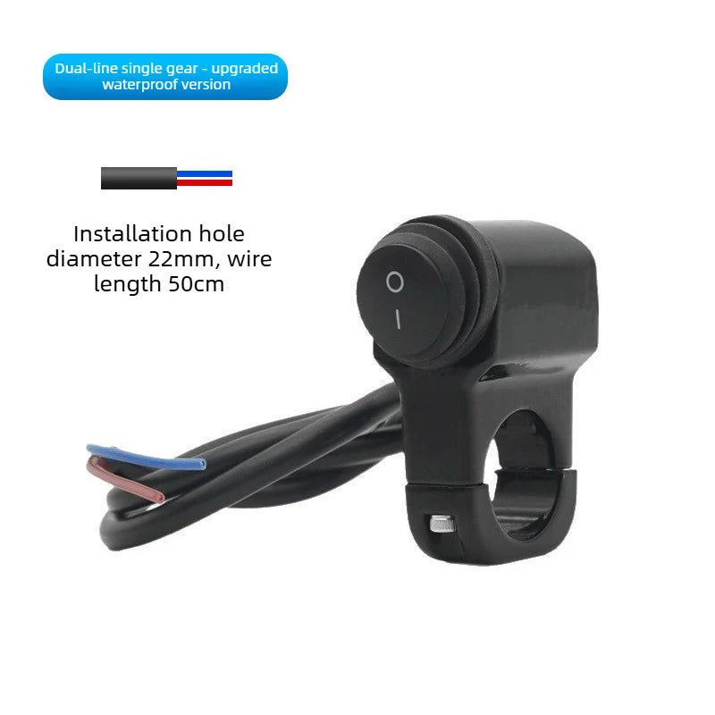 12V Motorcycle Handlebar Switch – 7/8in Waterproof Fog Light Handlebar Light Switch Axl waterproof version1