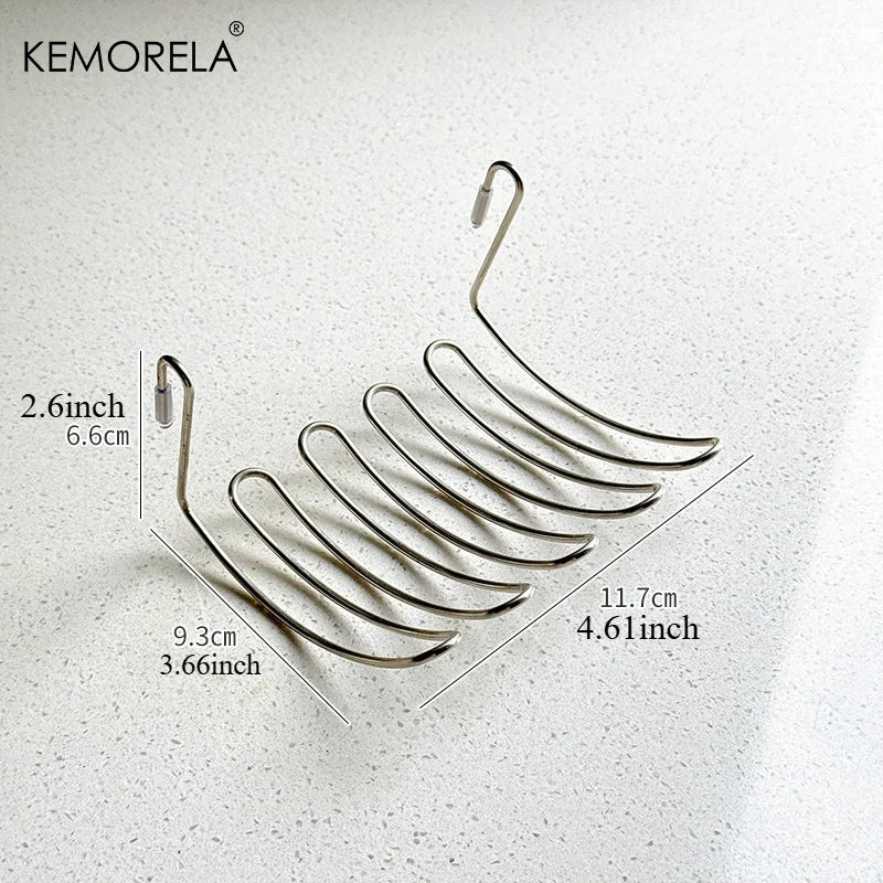 Stainless Steel Hanging Drain Basket – Kitchen Storage Rack Hanging Drain Basket Axl