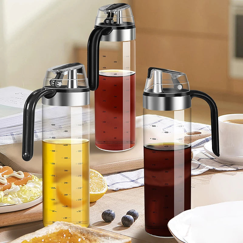 KEMORELA Glass Oil & Seasoning Dispenser Bottle | Drip-Proof Oil Dispenser Bottle Axl