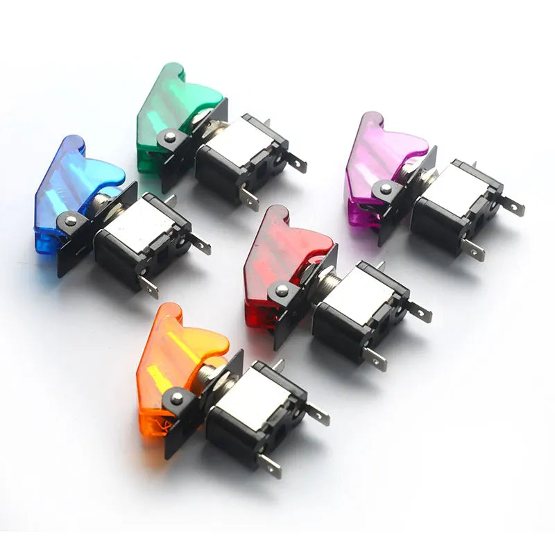 LED Toggle Switch Aircraft Flip Guard Cover – 12V Car Truck LED Toggle Switch Axl
