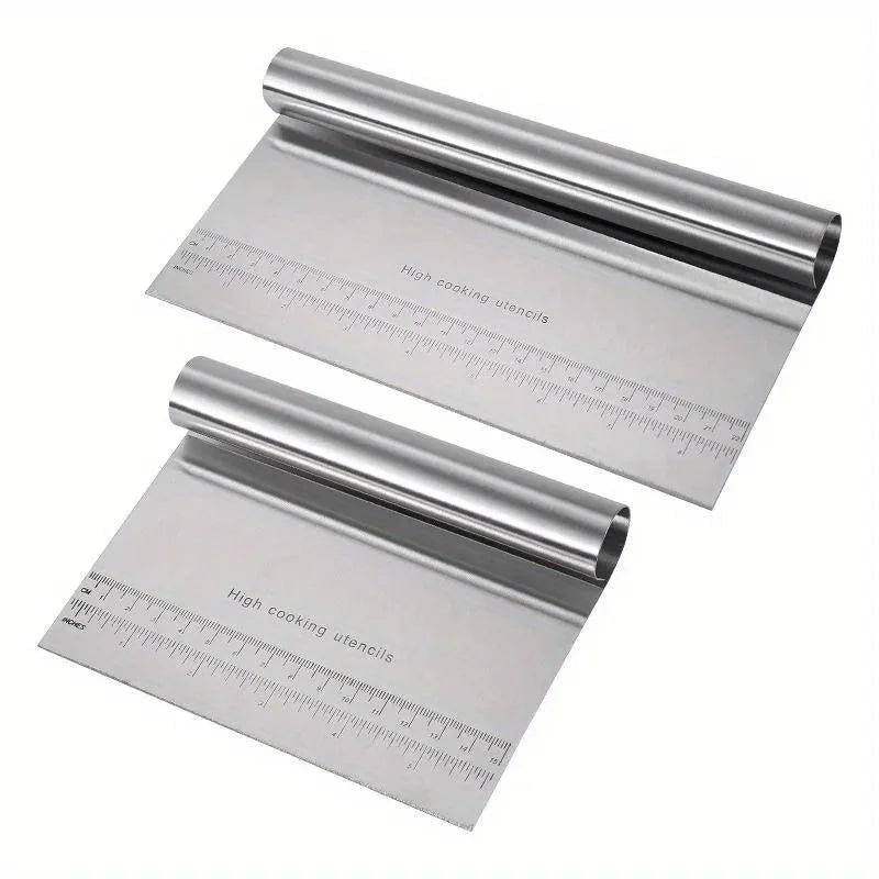 Stainless Steel Dough Chopper Bench Scraper & Pastry Cutter Pastry Cutter Scraper Axl