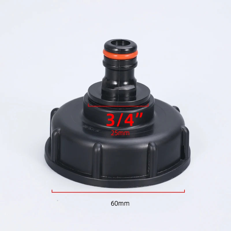 IBC Tank Adapter 60mm Coarse Thread – 1/2" & 3/4" Valve Fitting Tank Valve Adapter Axl D