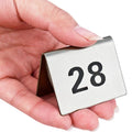 Stainless Steel Tent Table Number Cards 1–100 | Restaurant Table Number Cards Axl 26 to 40