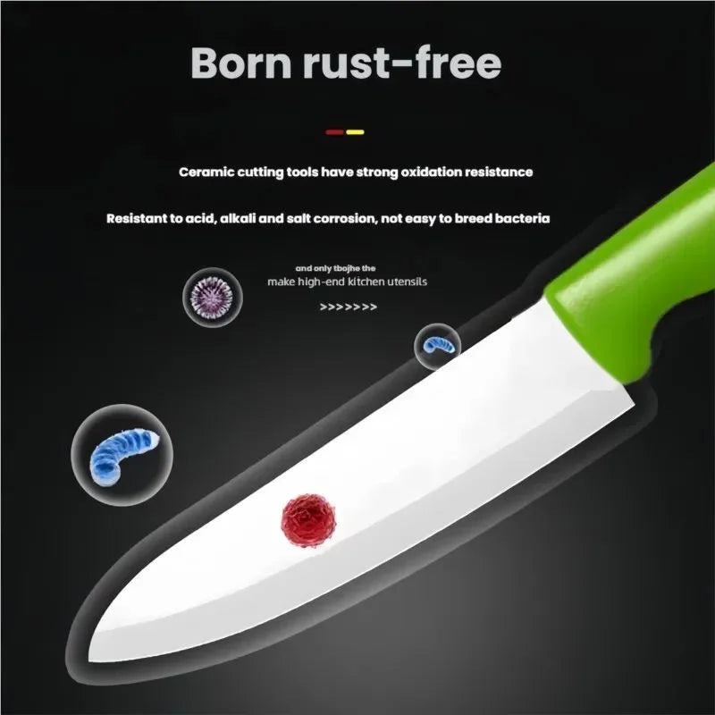 Ceramic Knife Set 4 5 6 Inch – White Blade Kitchen Knives Ceramic Kitchen Knives Axl